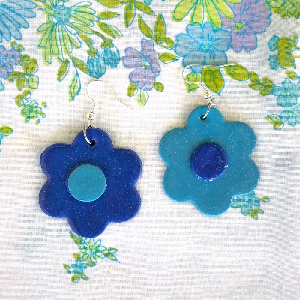 🌼60s Vintage Style Crazy Daisy Earrings!🌼